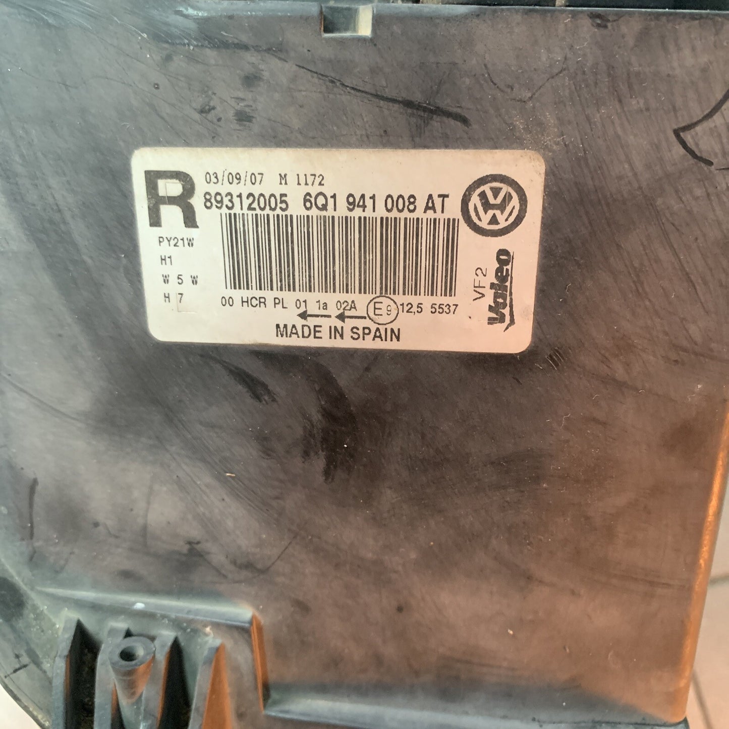 FARO ANTERIORE DESTRO VOLKSWAGEN Polo 4° Serie 6Q1941008AT