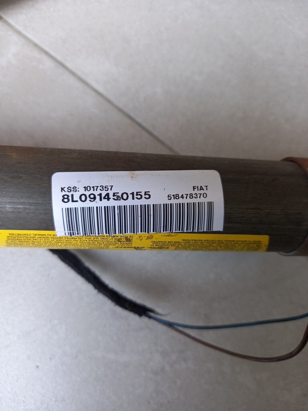 518478370 AIRBAG TENDINA LATERALE SX SINISTRA FIAT BRAVO (198)