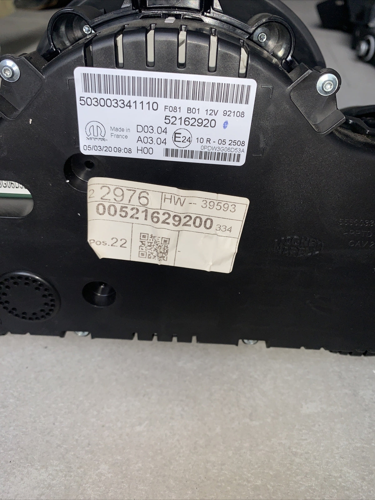 Quadro strumenti Tachimetro Contakm Fiat 500x 1.3 Multijet 2020 52162920