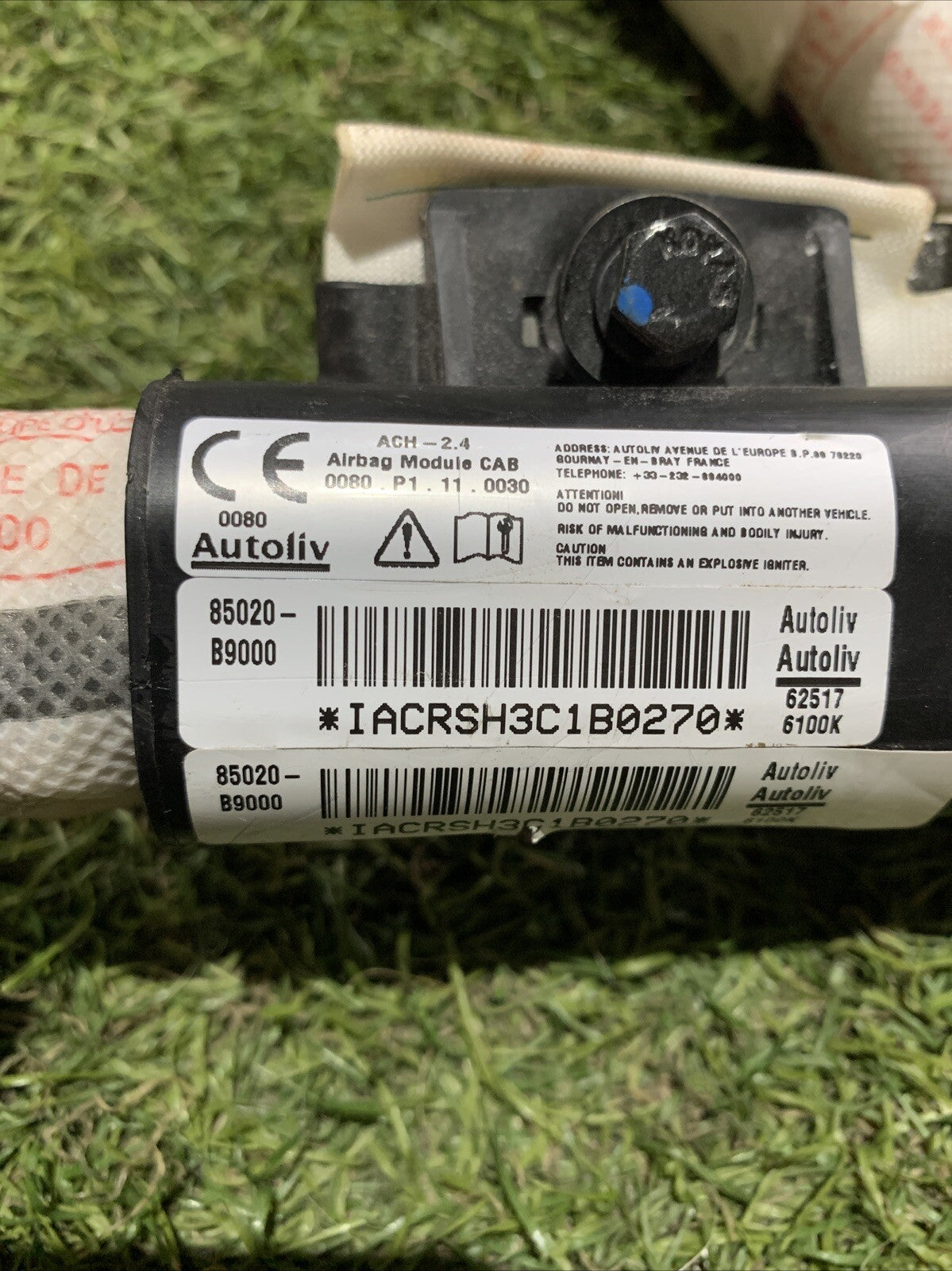 AIRBAG A TENDINA LATERALE DESTRA DX PER HYUNDAI i10 2° Serie 85020-B9000 (11 )