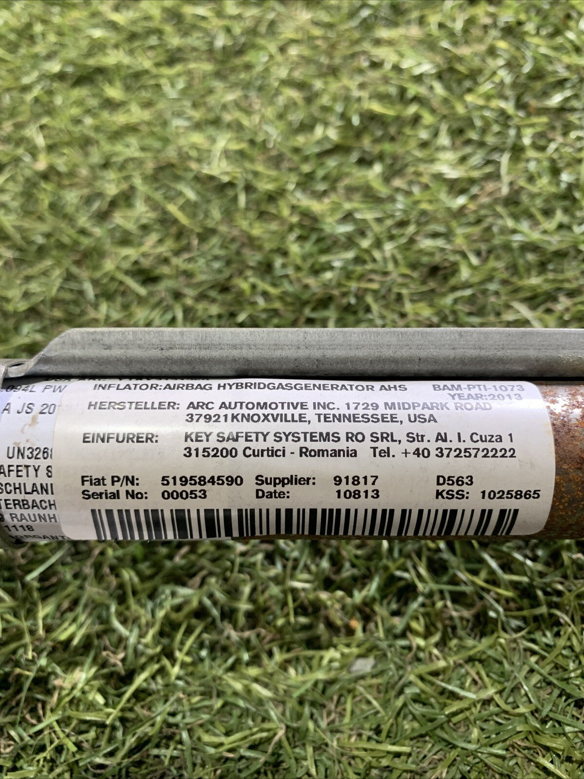 519584590 Airbag Tendina Destra DX FIAT 500L 2012