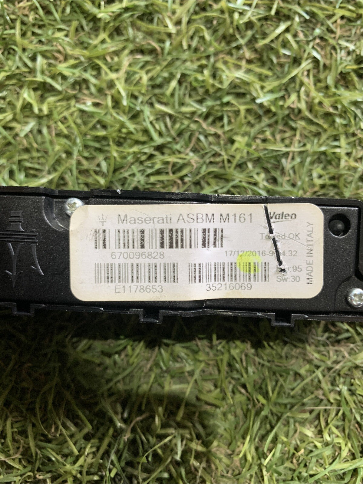 MOSTRINA MASERATI COMANDO CAMBIO AUT,-G Cod. 670096828