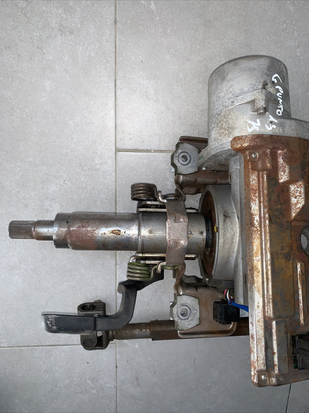 PIANTONE ELETTRICO CITY SERVOSTERZO  FIAT GRANDE PUNTO  26126352 FILO Blu