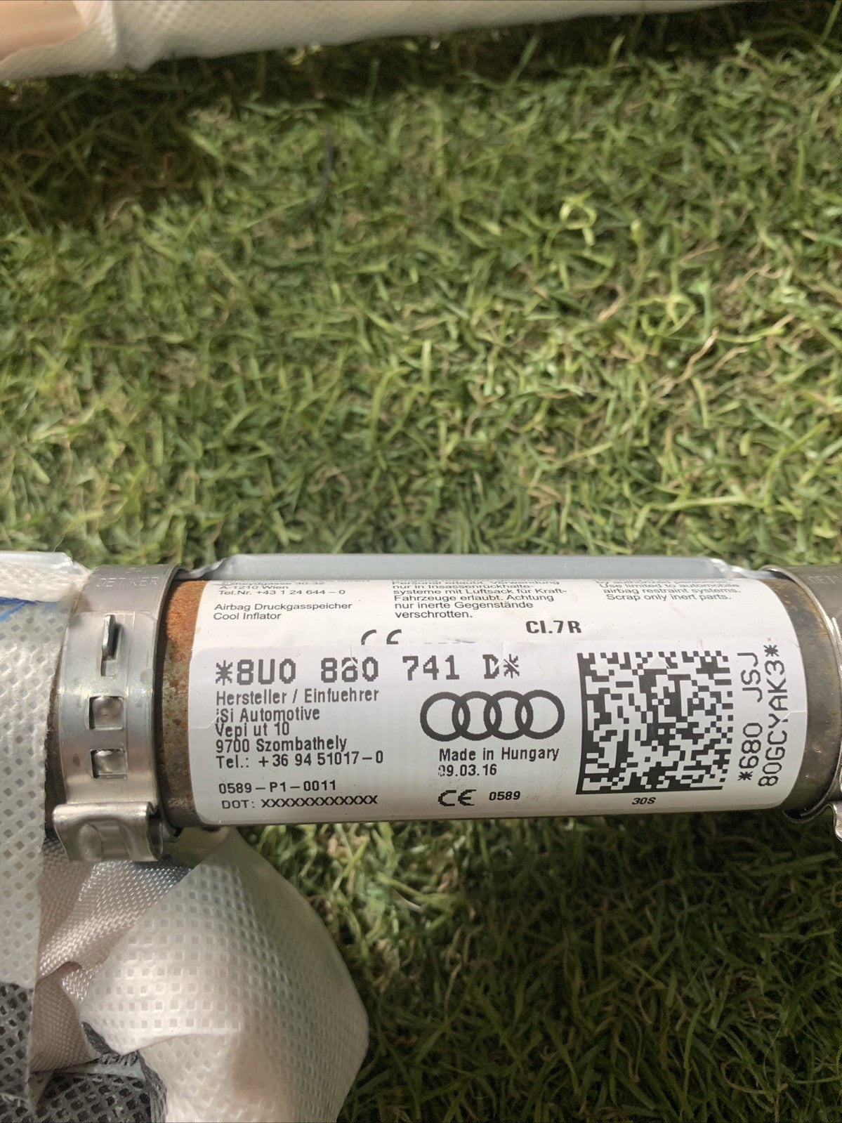 AIRBAG A TENDINA LATERALE SINISTRA SX AUDI Q3 2014 SUV 8U0880741D