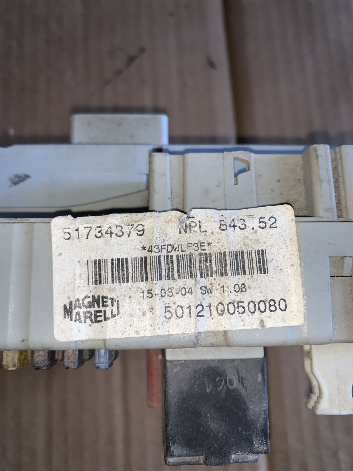 51734379 SCATOLA FUSIBILI MAGNETI MARELLI LANCIA YPSILON (843) 1.2B 8V 60CV BERL