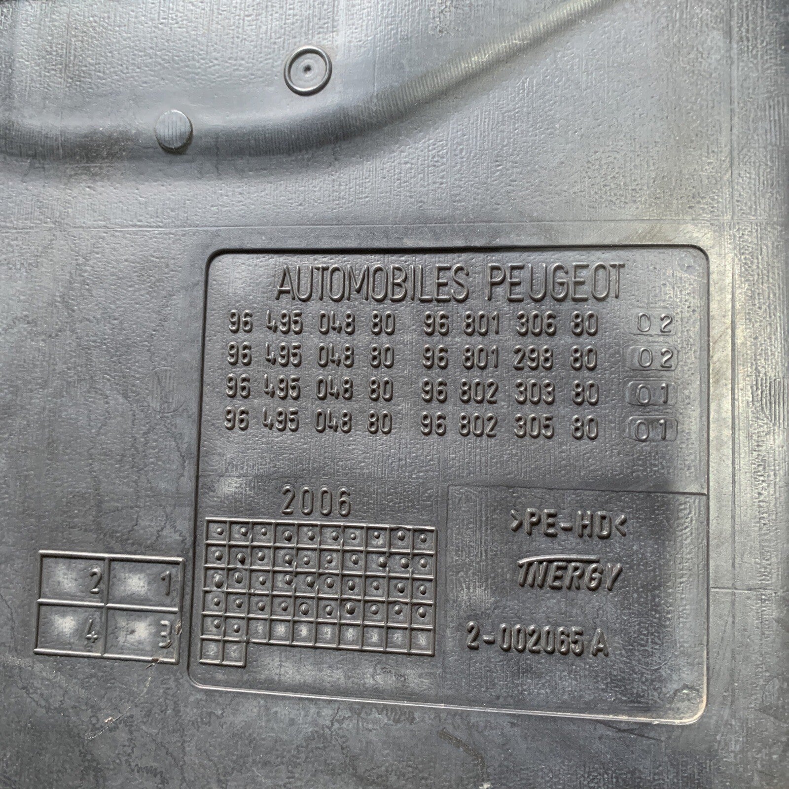 SERBATOIO BENZINA CARBURANTE PEUGEOT 207 1.2 9649504880