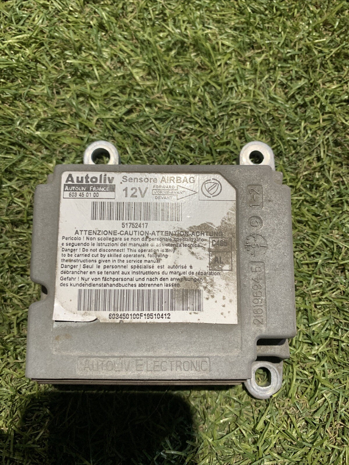 Centralina Airbag Lancia Ypsilon 2006 1.2 Benzina 51752417