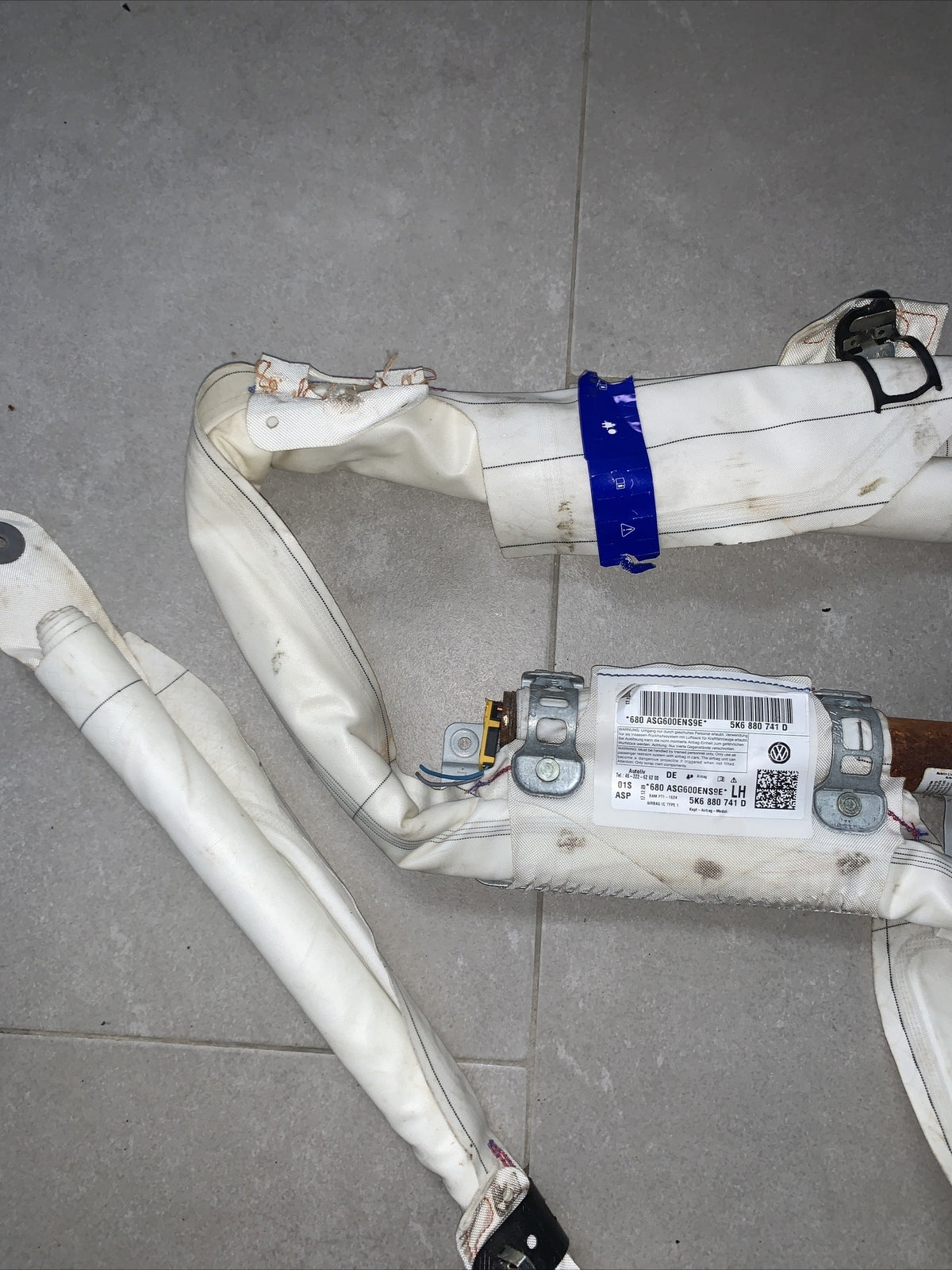 Carica airbag tetto tendina sinistra VOLKSWAGEN GOLF 6 5K6880741D ( 2008-2013)