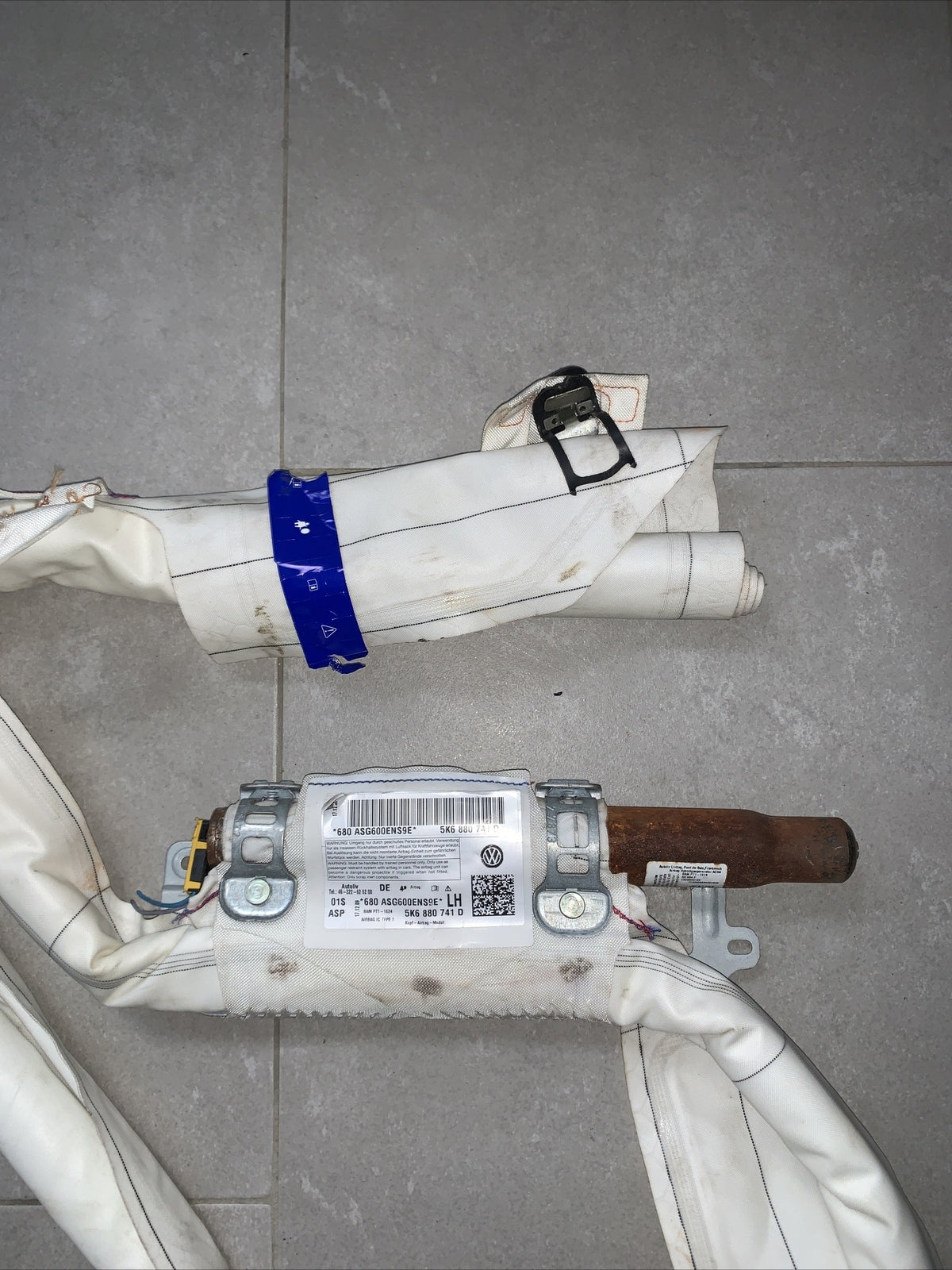 Carica airbag tetto tendina sinistra VOLKSWAGEN GOLF 6 5K6880741D ( 2008-2013)