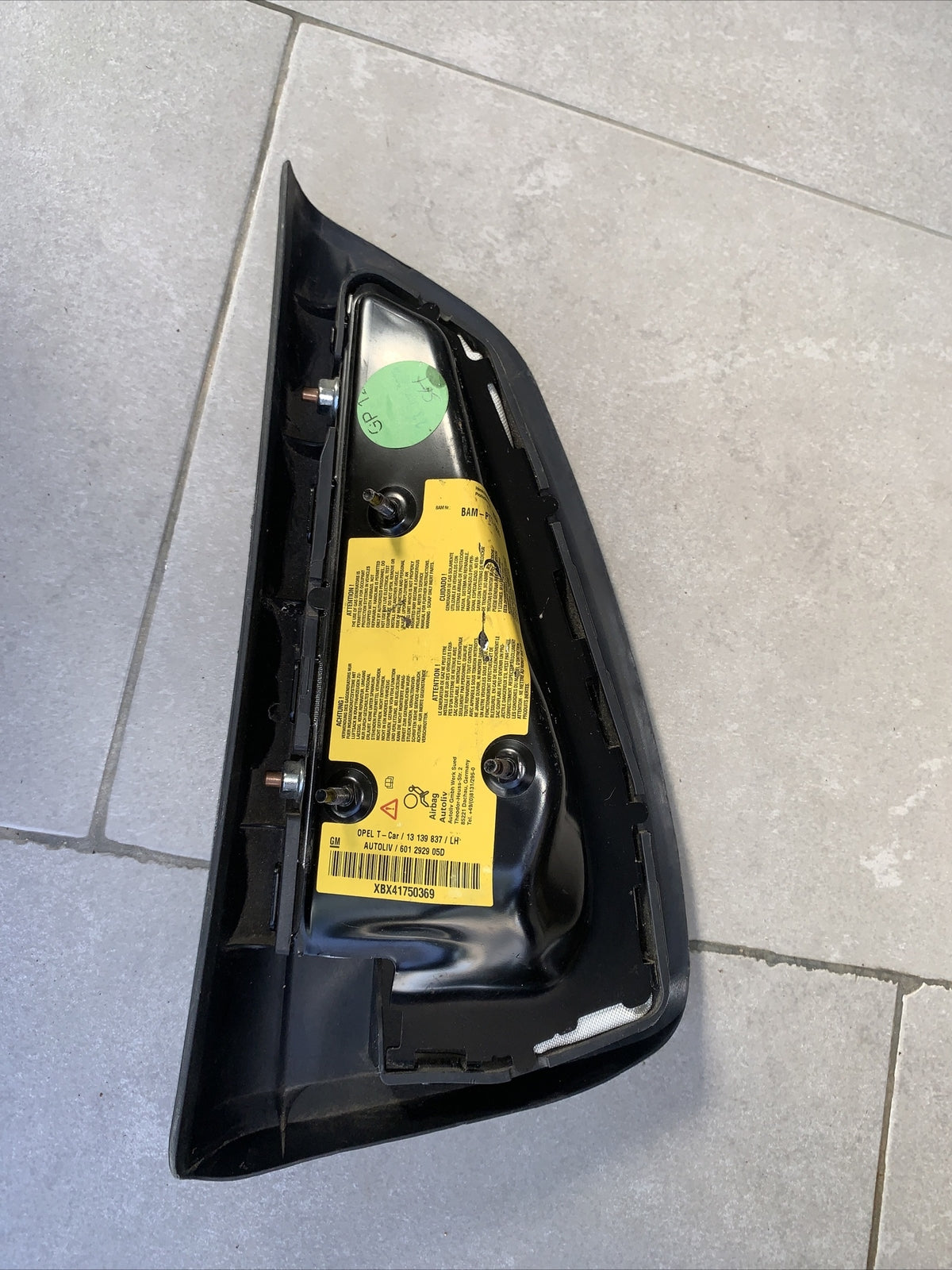 Carica airbag sedile sinistra OPEL ASTRA H 13139837 ( 2004-2011)