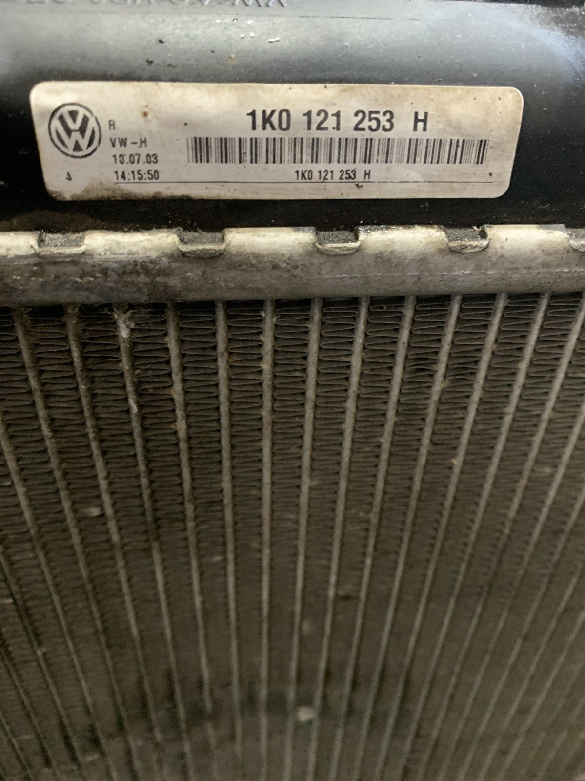 Radiatore Acqua Audi A3 8P 2004 1.9 Diesel 1K0121253AA