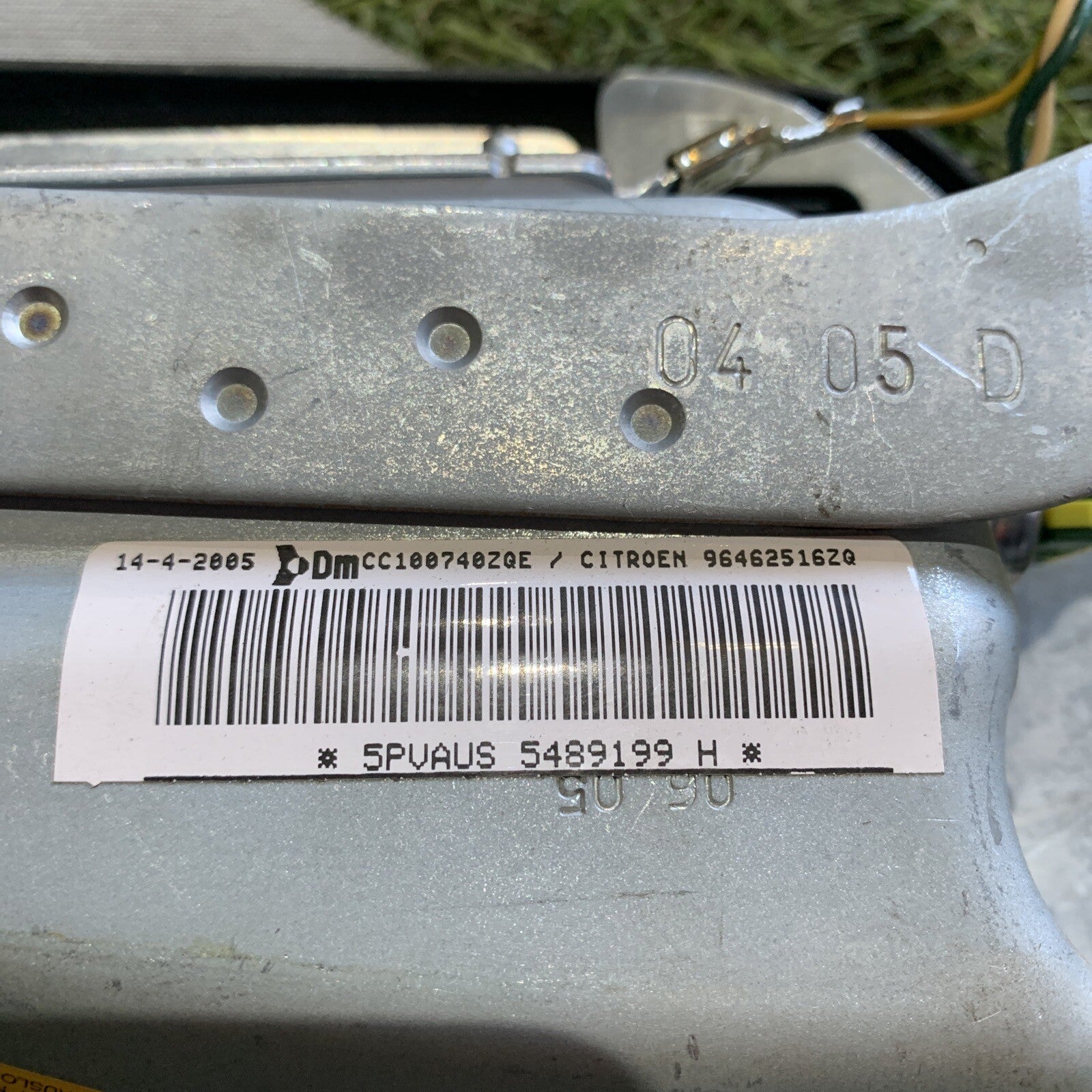 AIRBAG SEDILE ANTERIORE DX DESTRO CITROEN C3 [02-09] 96462516ZQ