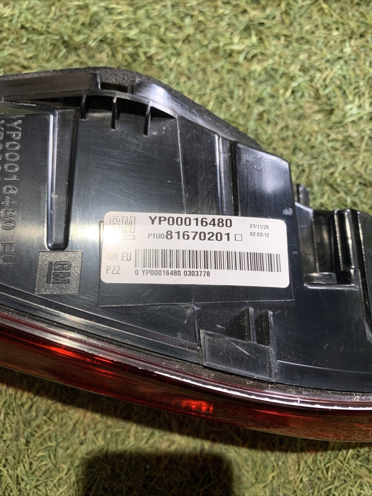 STOP FANALE POSTERIORE DESTRO INTERNO OPEL GRANDLAND X 2020 YP00016480