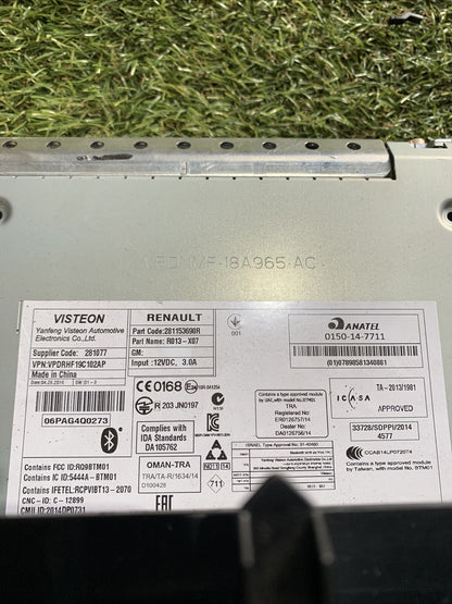 Autoradio Bluetooth Renault Twingo III 2014-2019. 281153690R