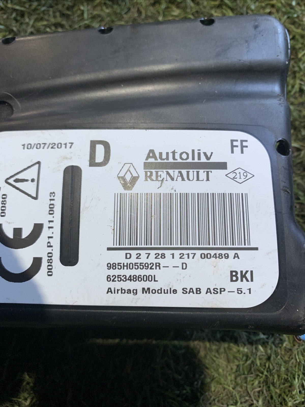 AIRBAG SEDILE DESTRO PER RENAULT Captur Serie 985H05592R (13>)