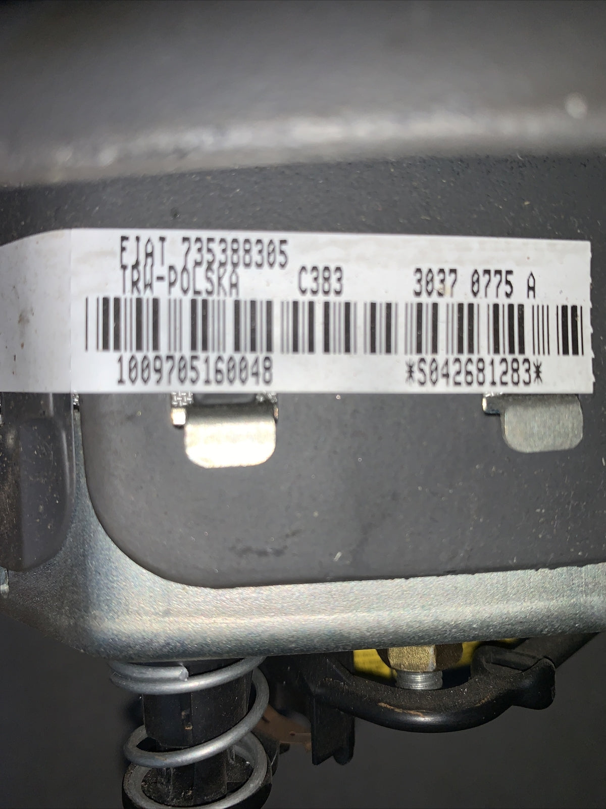 735388305 Airbag Volante Fiat Panda 2 ° Serie 2003-2012 ORIGINALE  