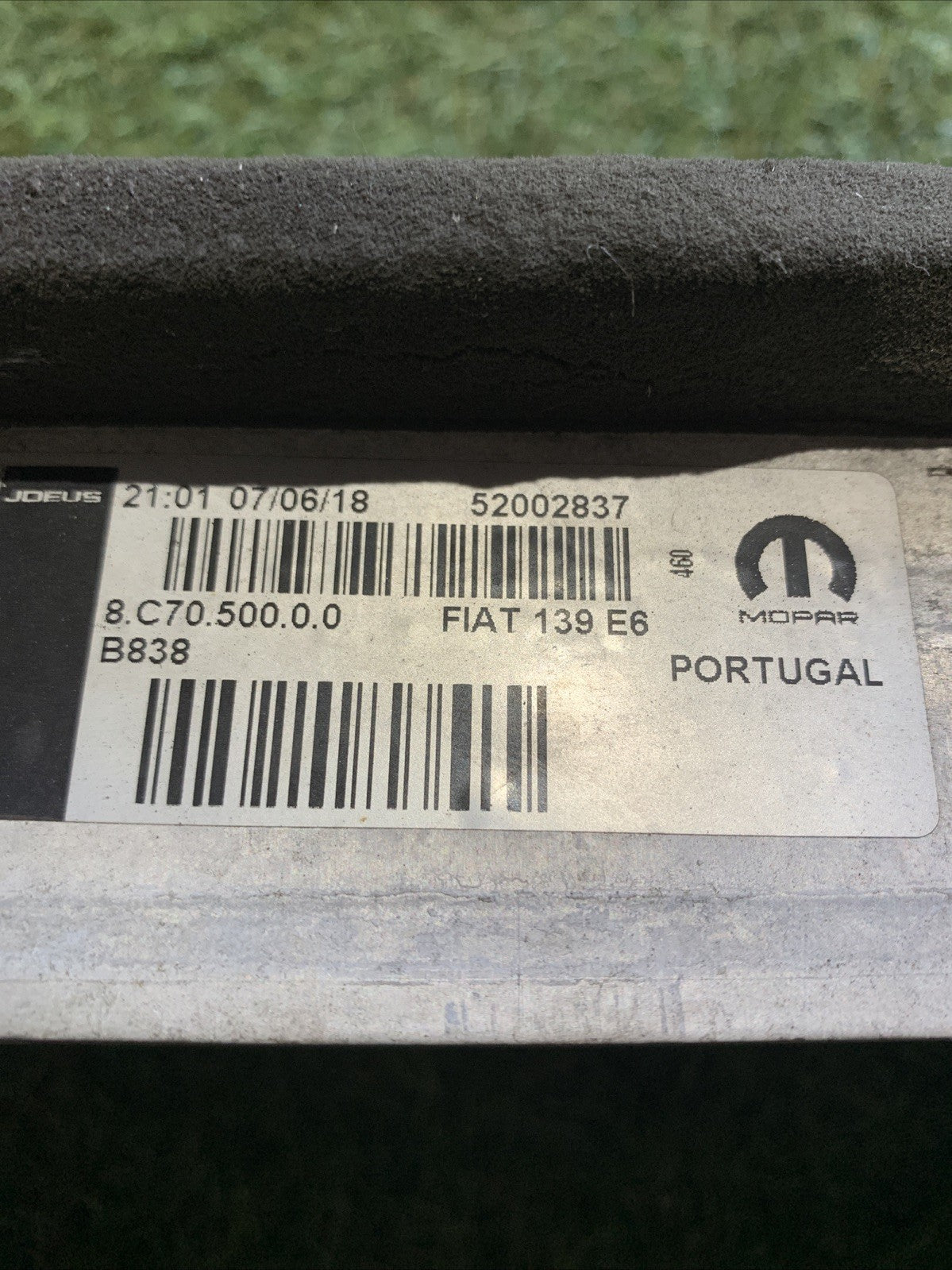 Radiatore Intercooler Fiat Panda 3 Serie 1.3 MJT 52002837