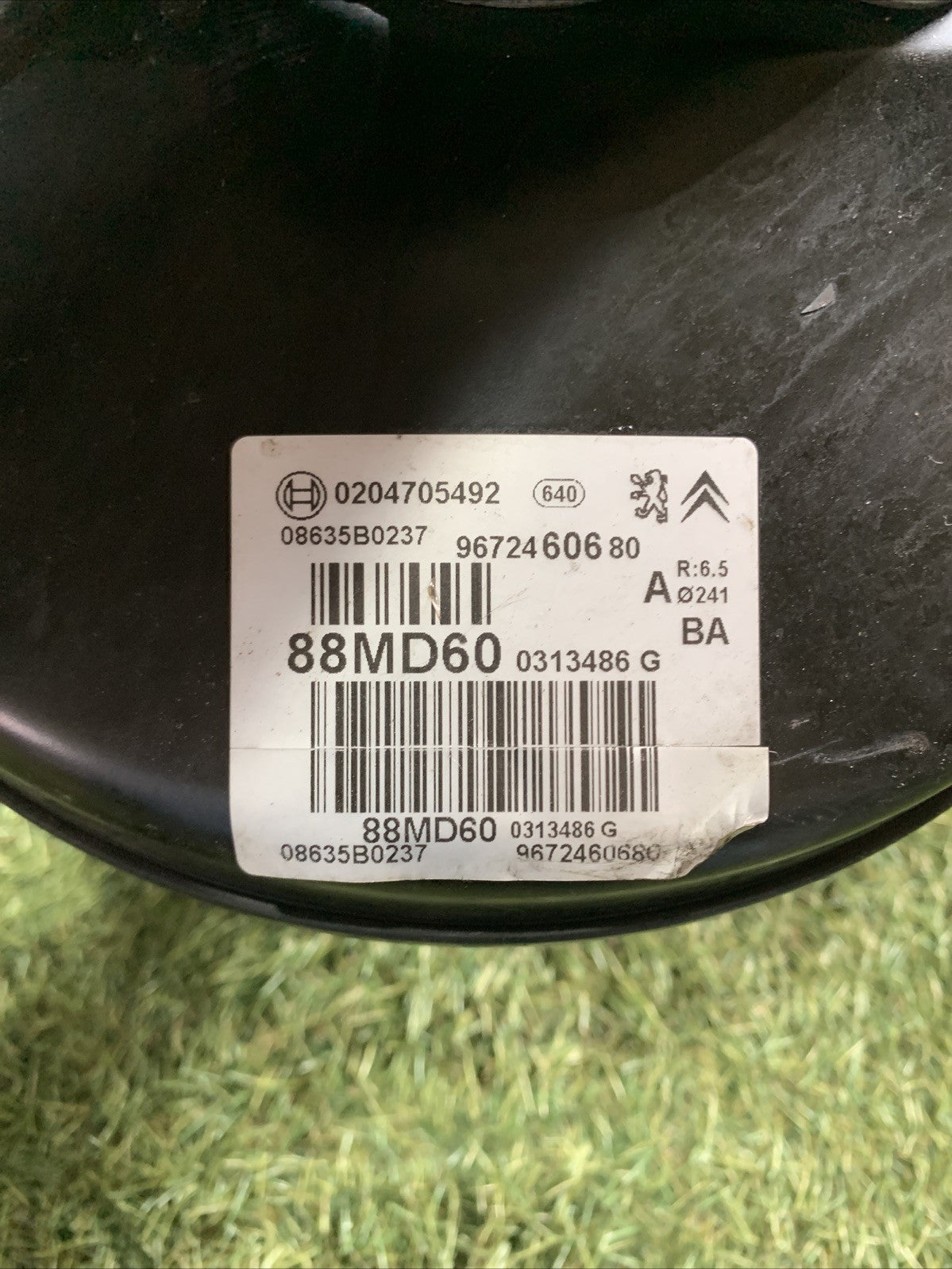 Pompa Servofreno Citroen C3 2013 1.0 Benzina 9672460680