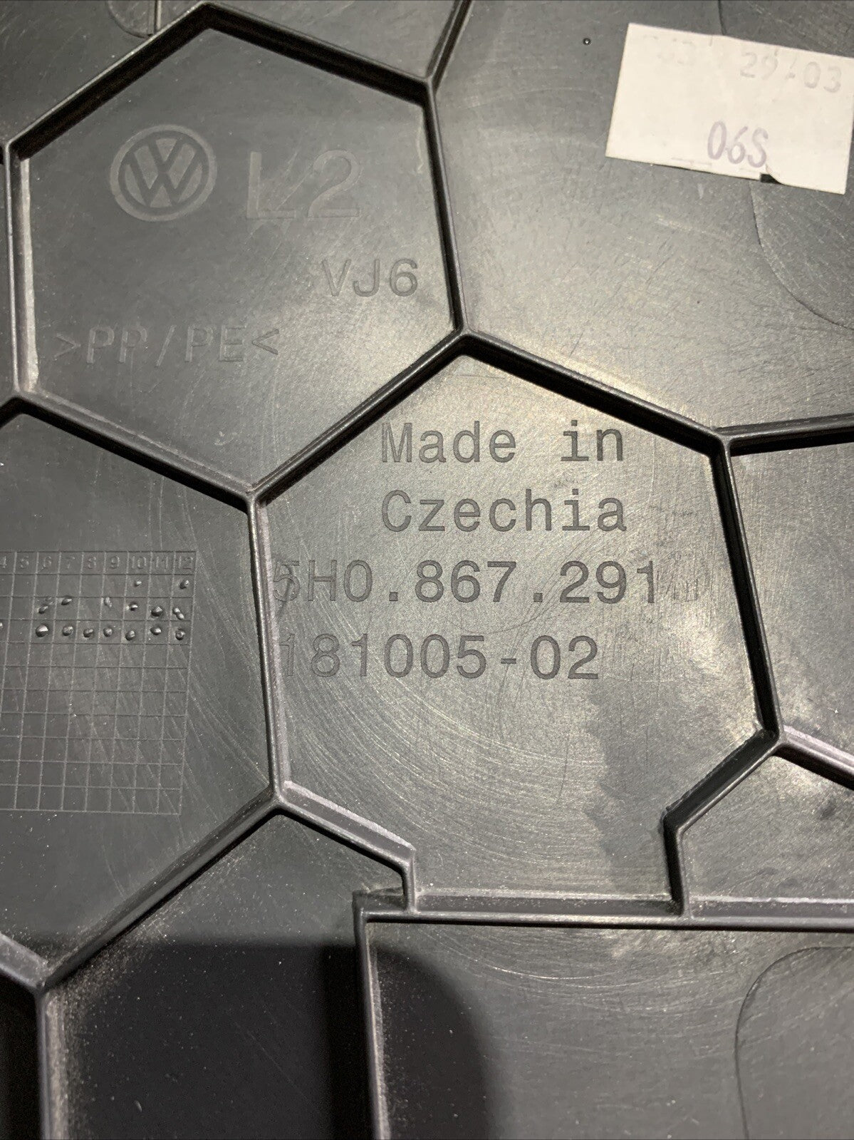 5H0867291 RIVESTIMENTO INTERNO INFERIORE MONTANTE CENTRALE SINISTRO VW GOLF 8