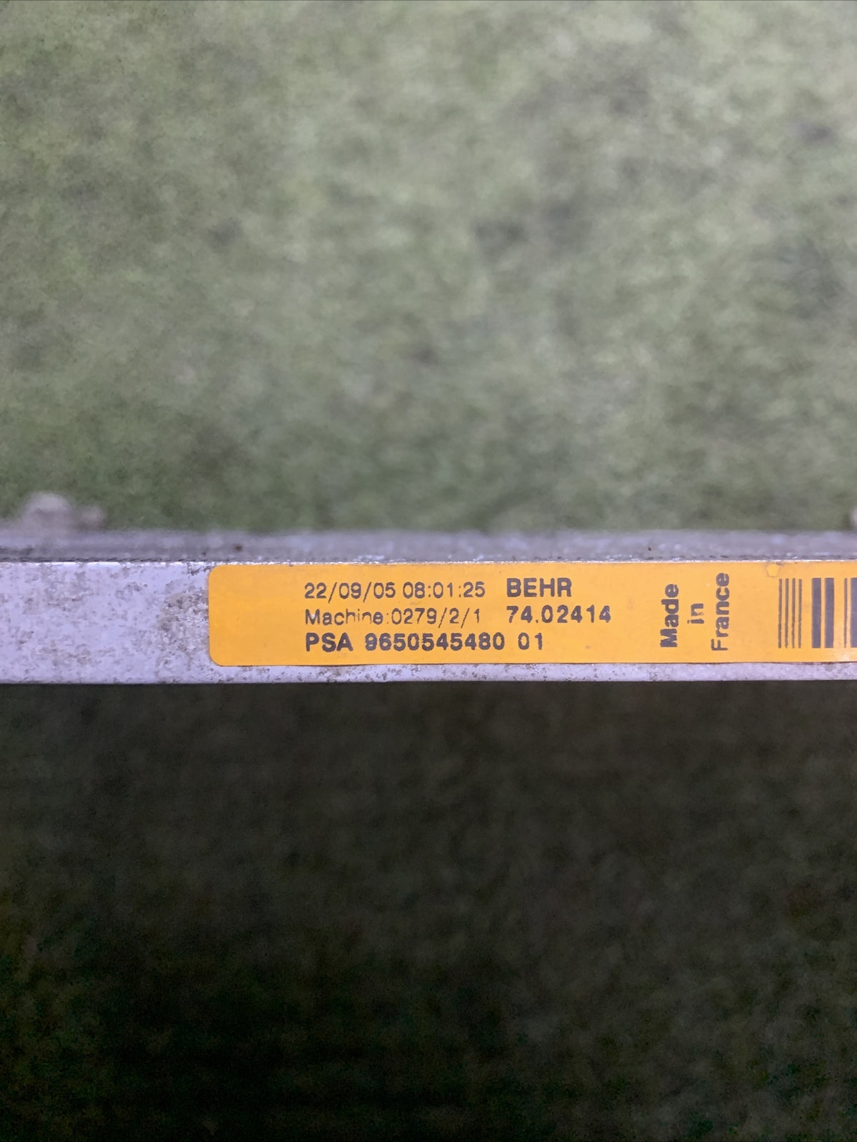 CONDENSATORE ARIA CONDIZIONATA PEUGEOT 307 (2001 - 2009) 9650545480