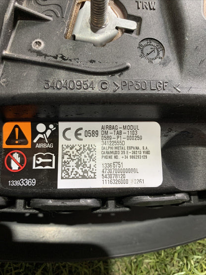 13366751 AIRBAG SEDILE SINISTRO LATO GUIDA OPEL ADAM 2016