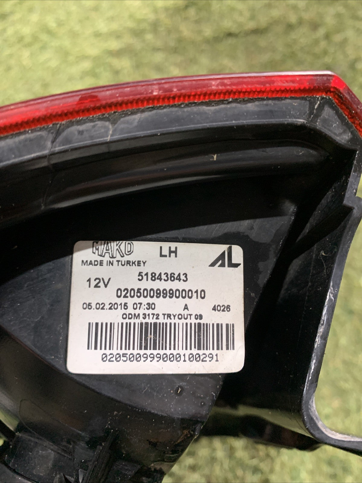 STOP FANALE POSTERIORE SINISTRO PER FIAT Panda 3° Serie 51843643 (12>)