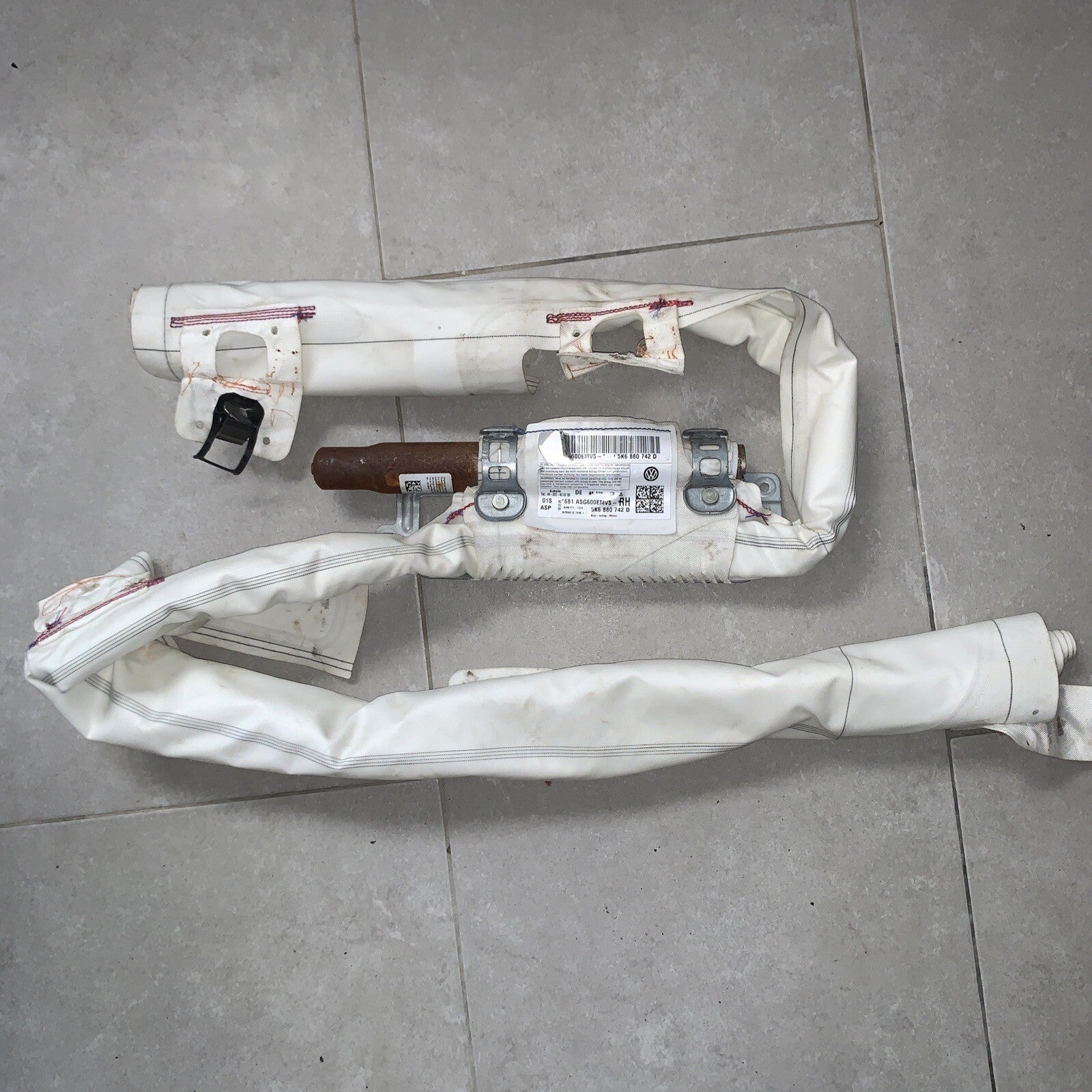 Carica airbag tetto tendina destra VOLKSWAGEN GOLF 5K6880742D (2008- 2013)