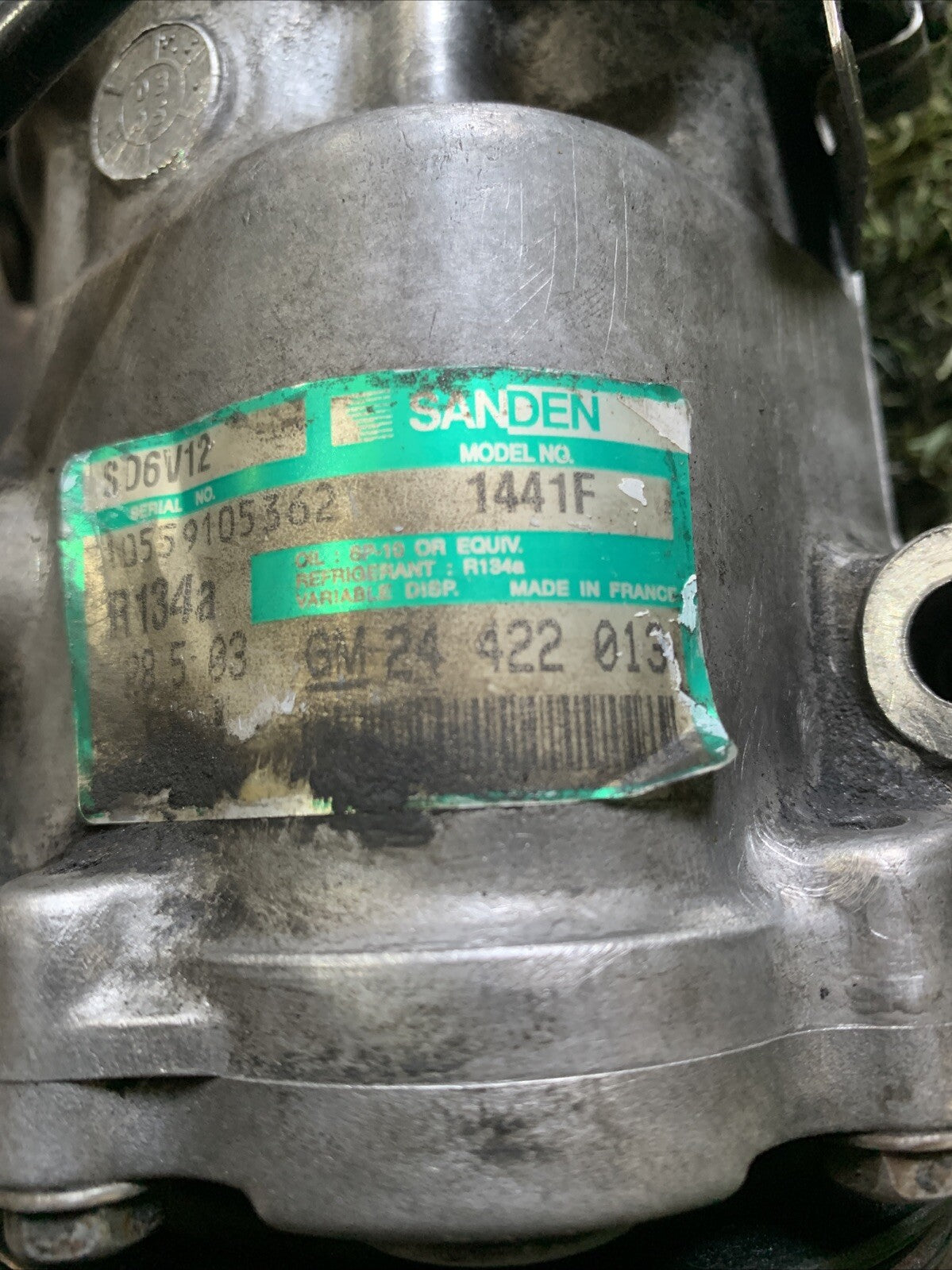 COMPRESSORE A/C ARIA CONDIZIONATA CLIMA OPEL ASTRA G 1.7 DTI 24422013