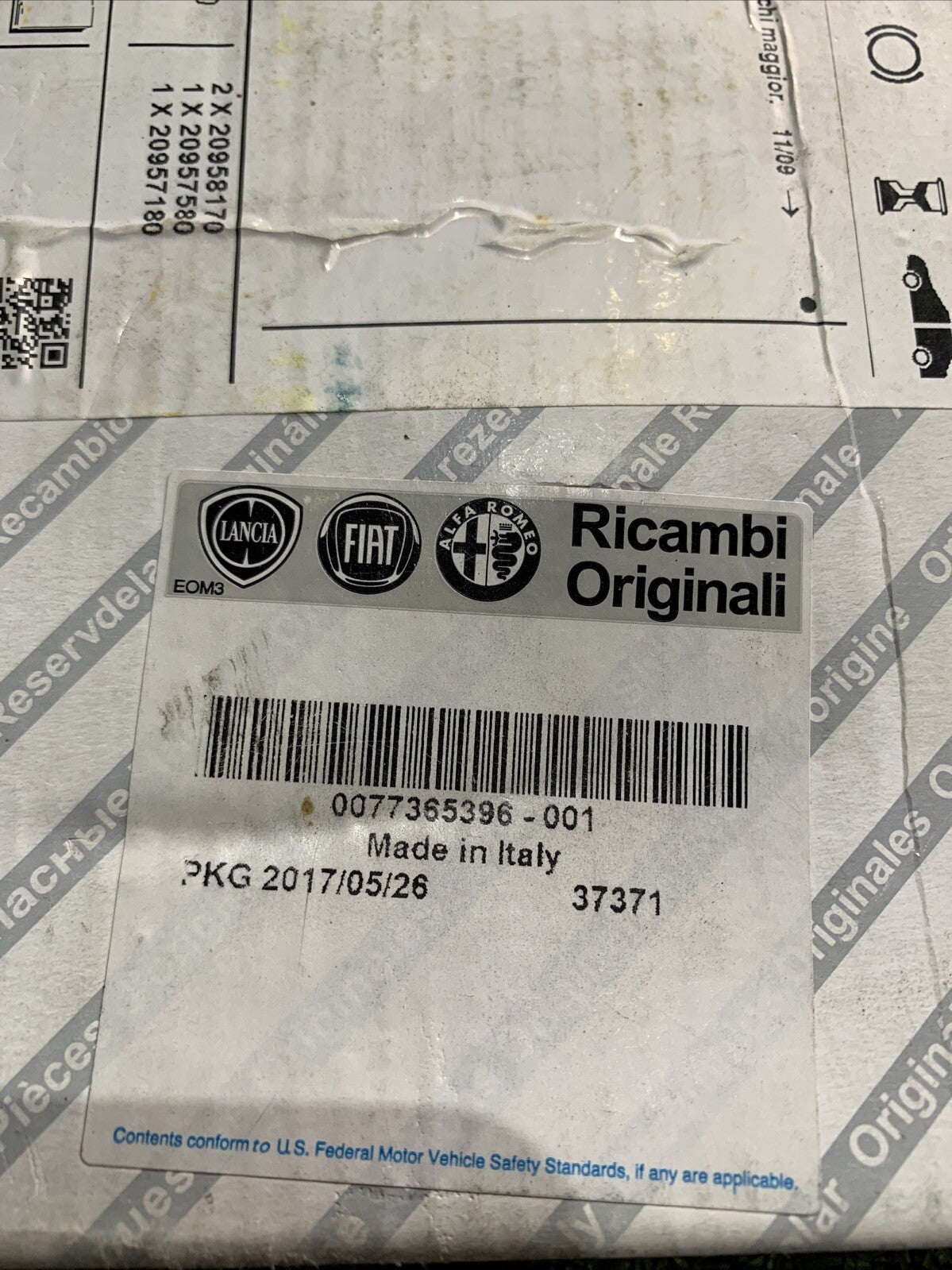 Pastiglie Freno Anteriore 77365396 Fiat Doblo I II Lancia Delta Originali