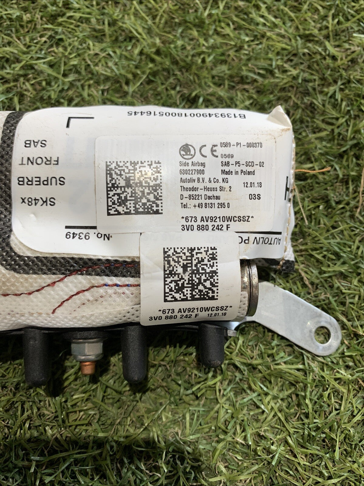 Airbag Sedile Destro Lato Passeggero SEAT ATECA KH7 3V0880242F  2019