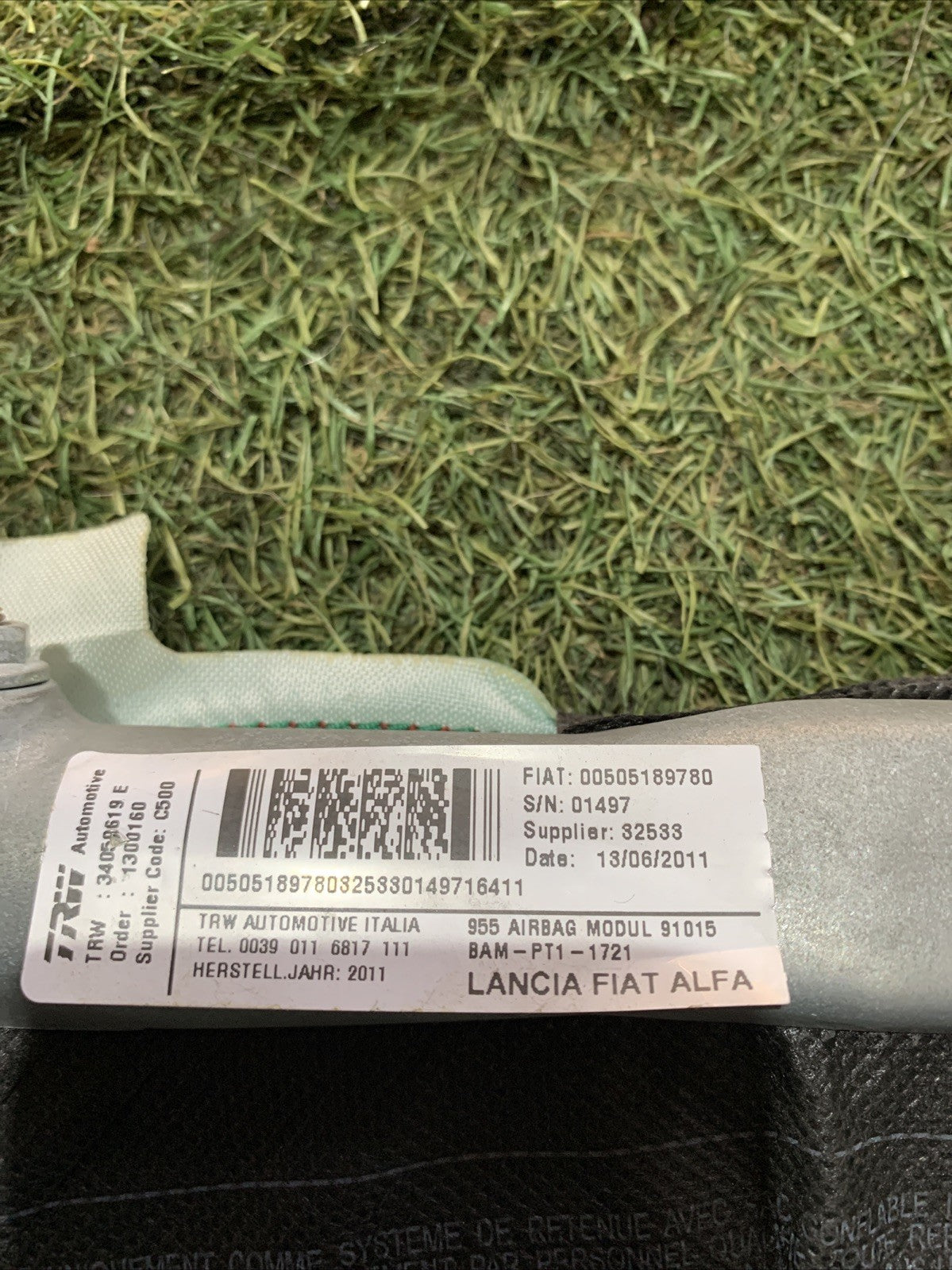 Tendina Airbag Destra Alfa Romeo Mito 00505189780