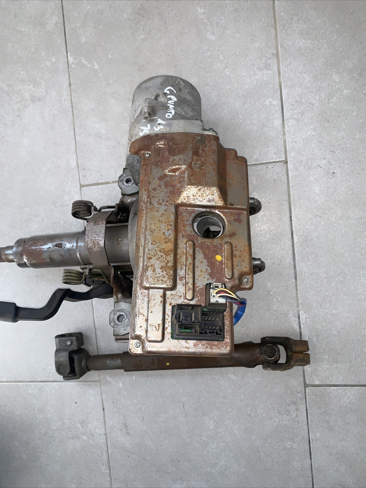 PIANTONE ELETTRICO CITY SERVOSTERZO  FIAT GRANDE PUNTO  26126352 FILO Blu