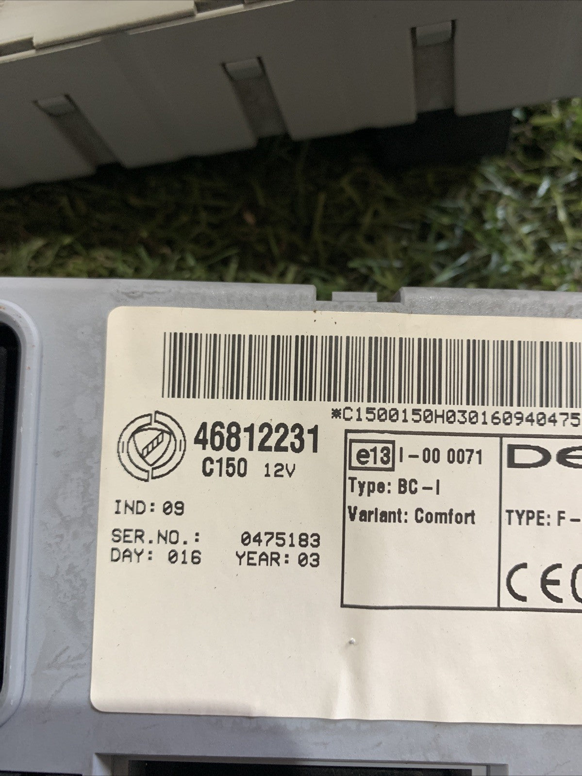 Body Computer Fiat Punto 2003 1.9 JTD 46812228