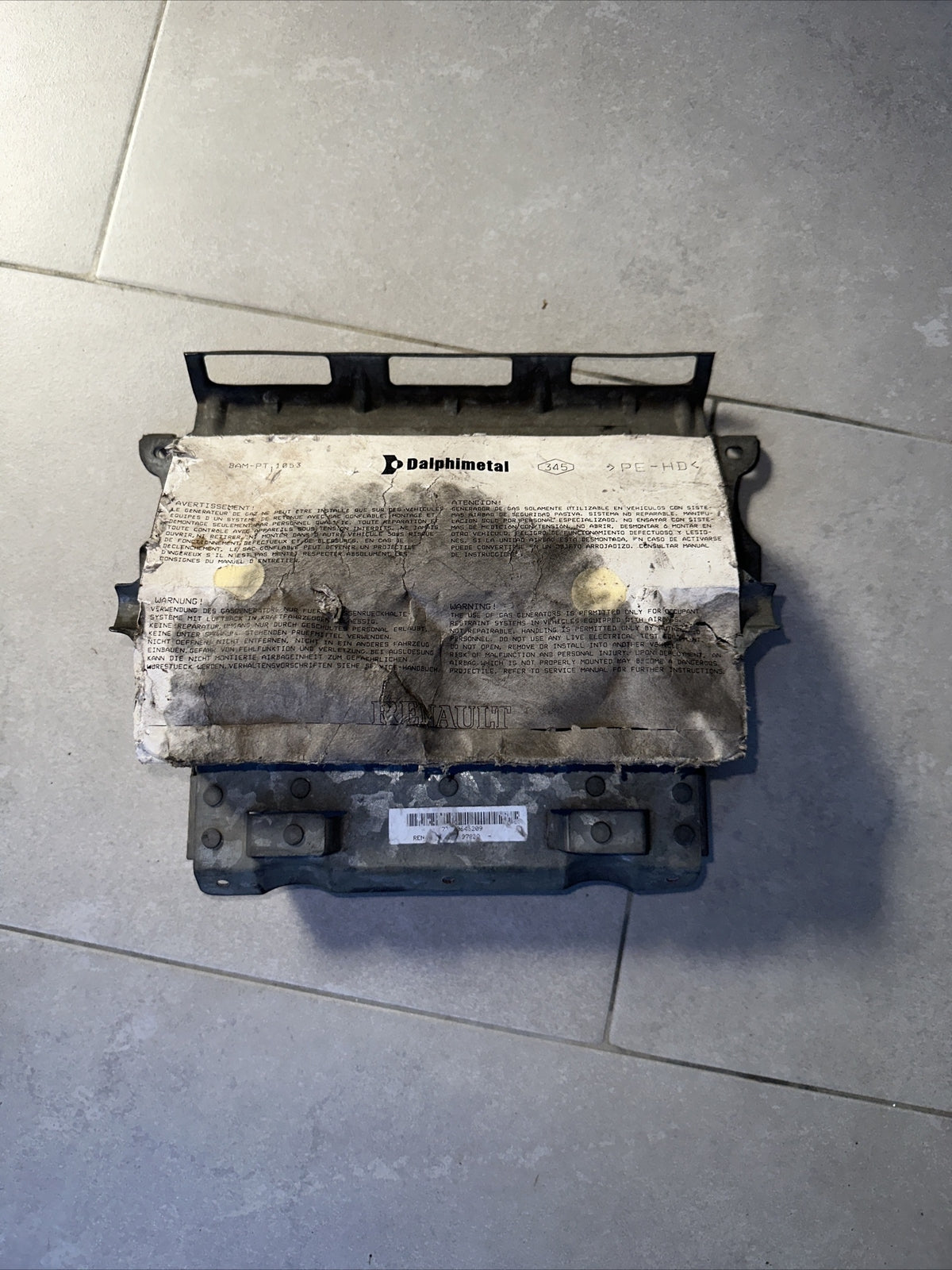 8200238147A AIRBAG PASSEGGERO LATO DESTRO DX CRUSCOTTO RENAULT CLIO 1.2