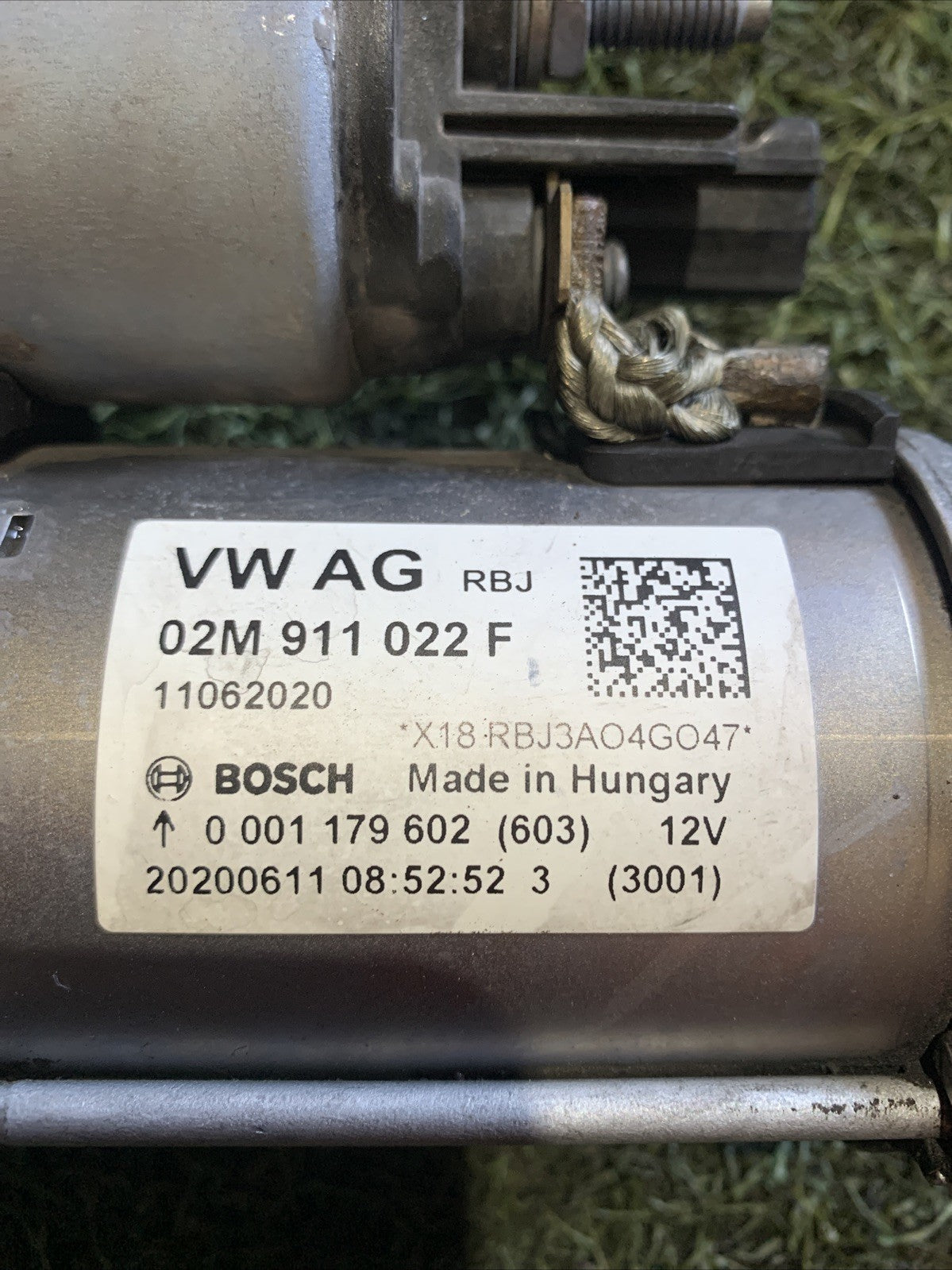 Motorino Avviamento Audi A1 2020 1.0 Benzina 02M911022F