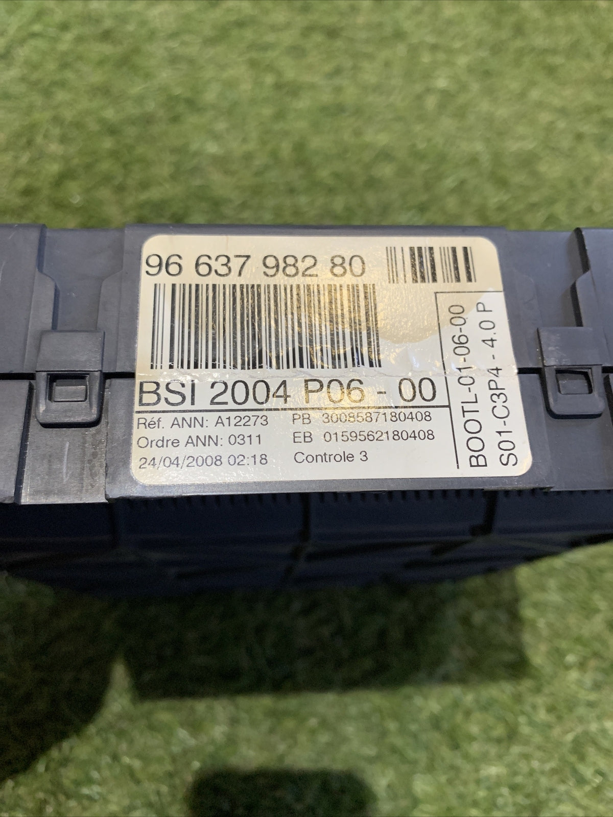 9663798280 CENTRALINA SCATOLA PORTAFUSIBILI BSI PEUGEOT 207 1.4 D 2008