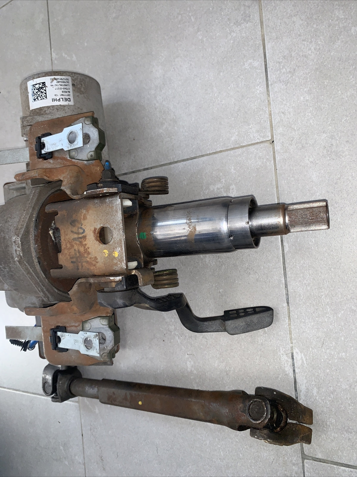 PIANTONE ELETTRICO CITY SERVOSTERZO  FIAT GRANDE PUNTO  26126352 FILO Blu