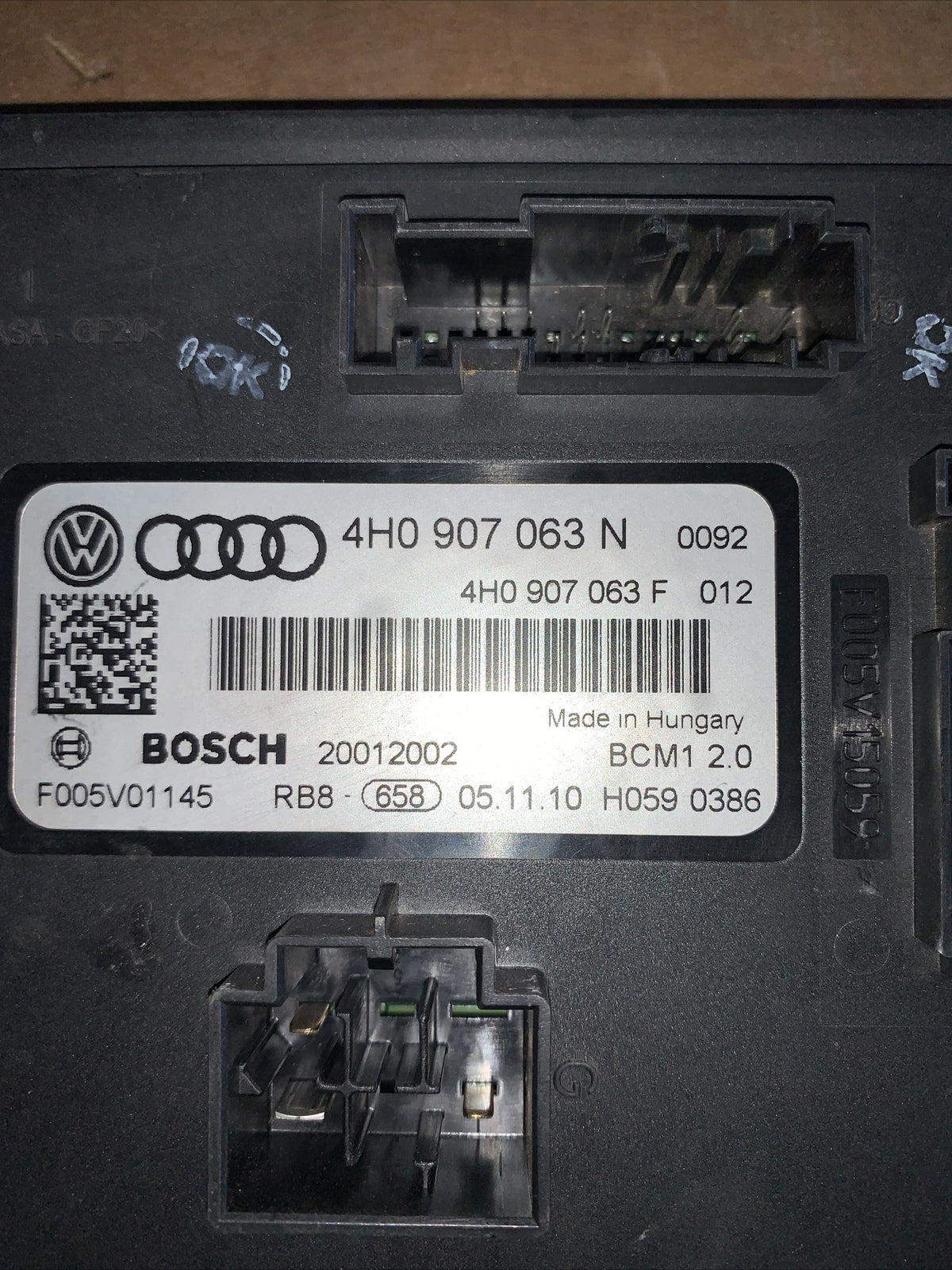 Audi A7 4G 3.0 Tdi Quattro 2012 LHD Bcm Corpo Controllo Modulo ECU 4H0907063N