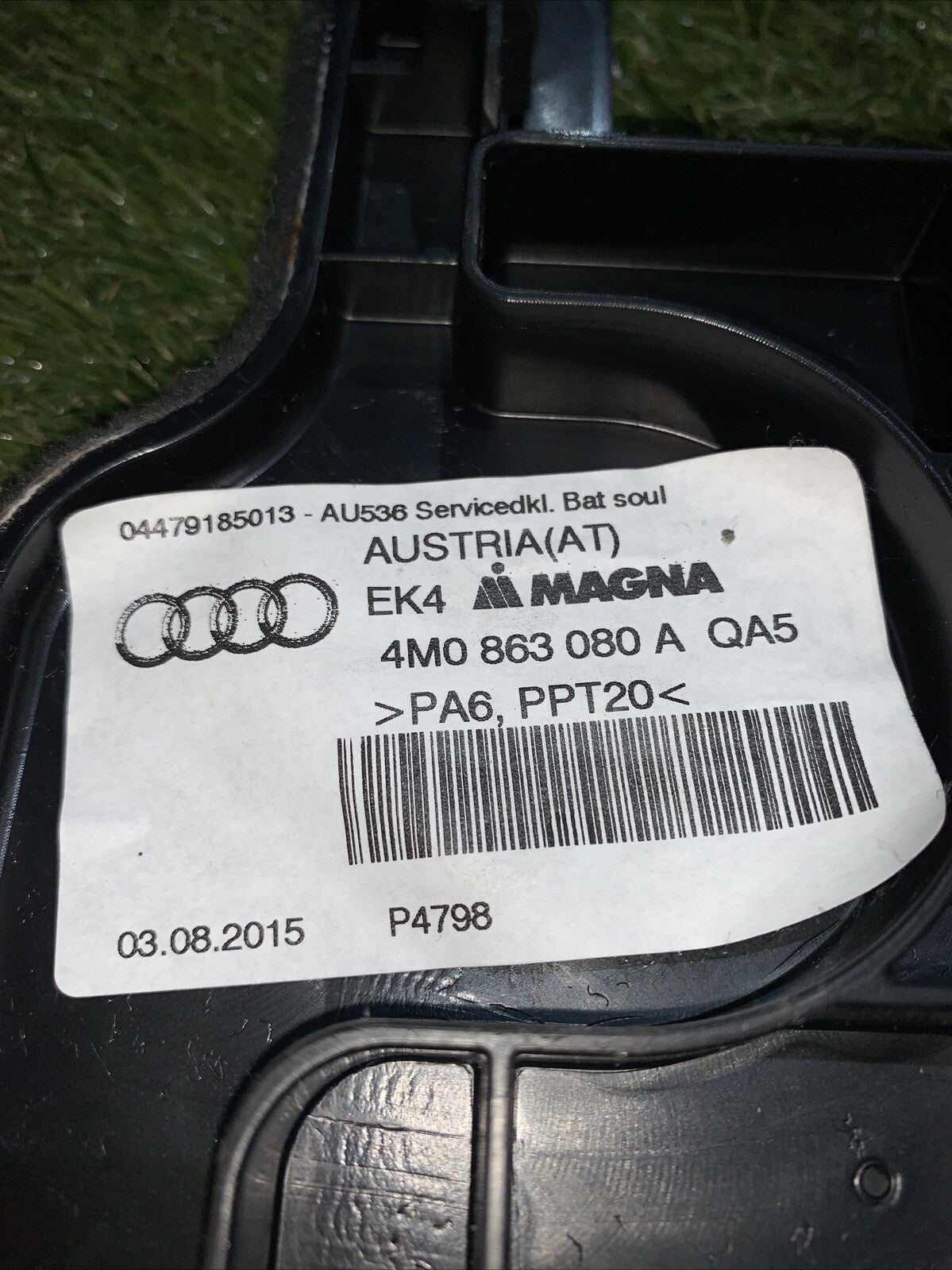 Copertura Batteria Audi Q7 2016 4M0863080A
