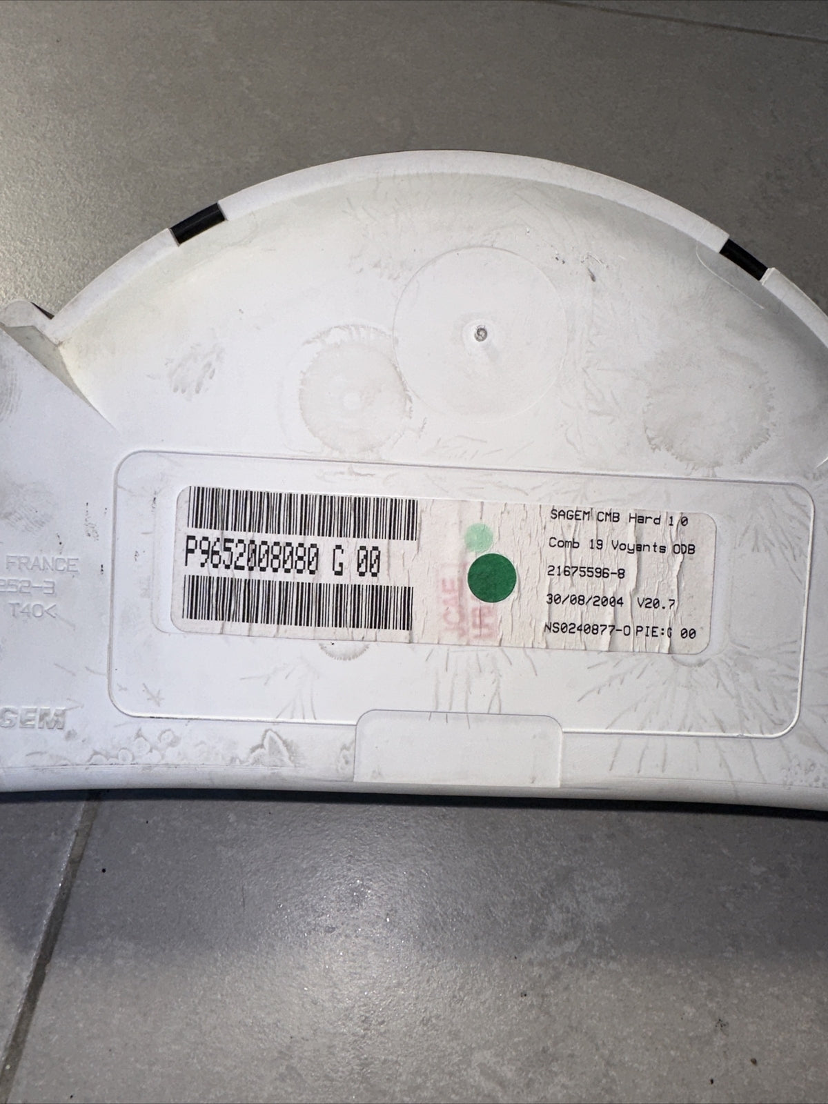 P9652008080 G 00 STRUMENTAZIONE CONTAKM CITROEN C2 1° Serie 2004