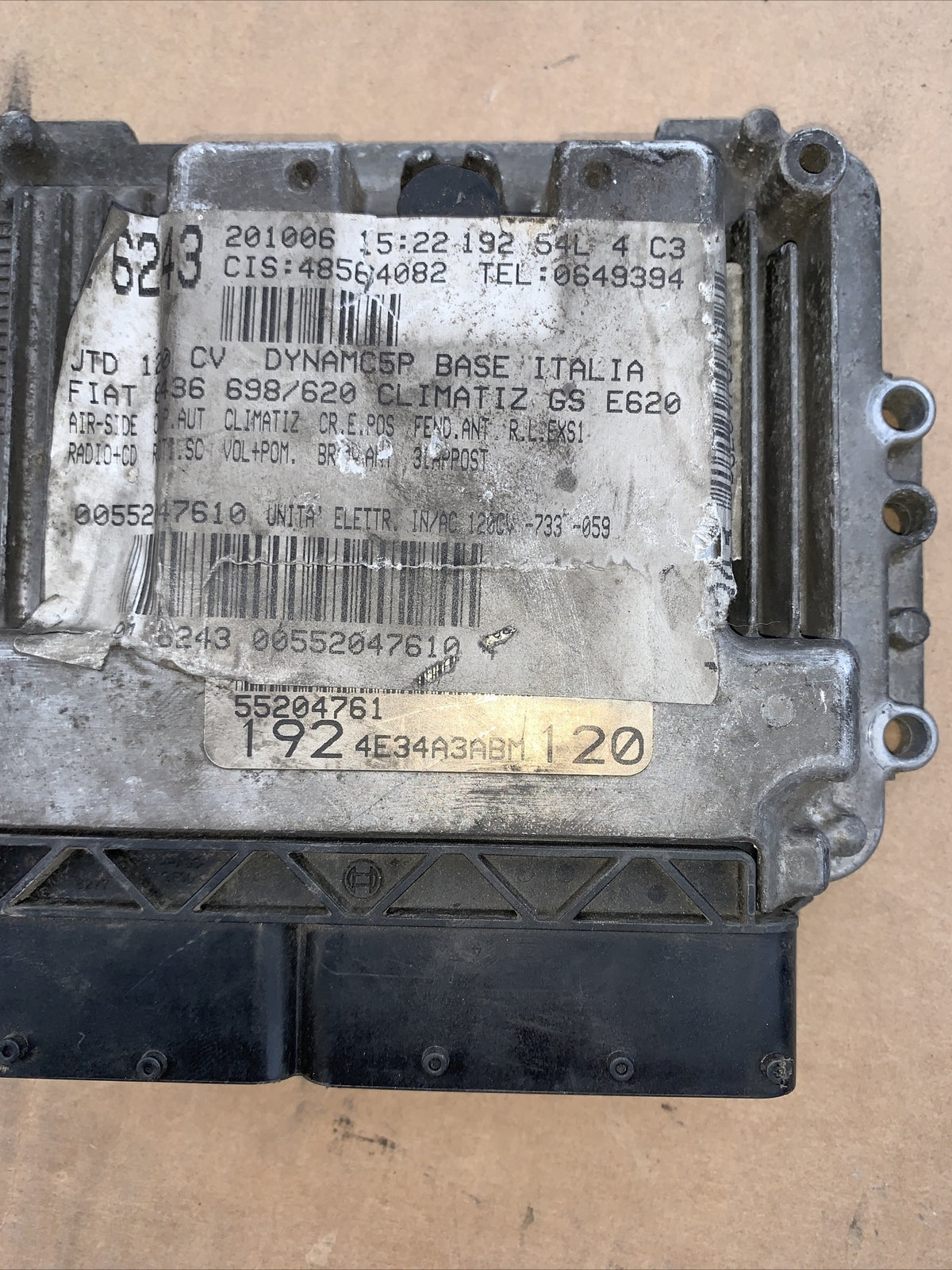 Centralina Motore Iniezione ECU FIAT STILO 55204761 BOSCH 0281012862