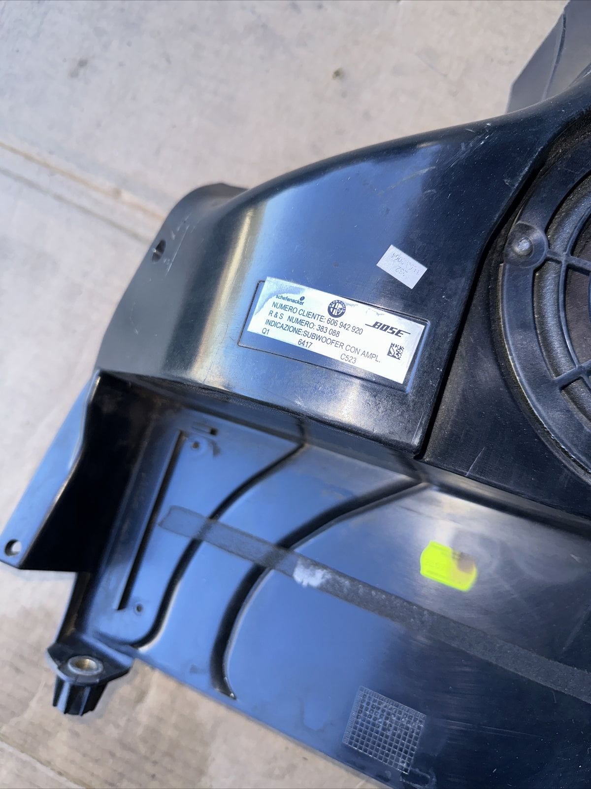 Alfa Romeo 147 Subwoofer Bose 606942920 383088 Originale 1.9 M Jet 2007