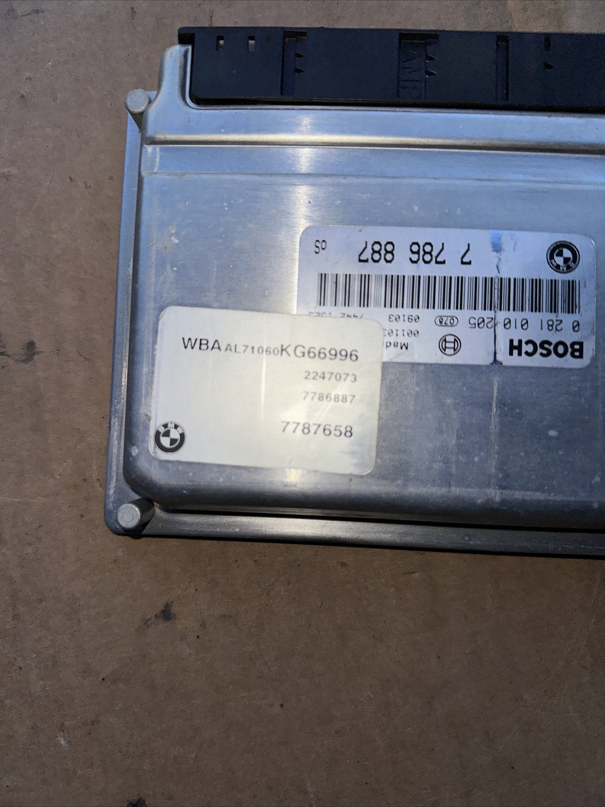 7786887 028010205 CENTRALINA MOTORE ECU BOSCH BMW SERIE 3 320D E90 2.0 D