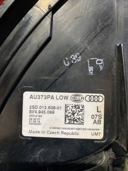 STOP FANALE POSTERIORE SINISTRO AUDI A3 Serie (8V1) 8V4945069