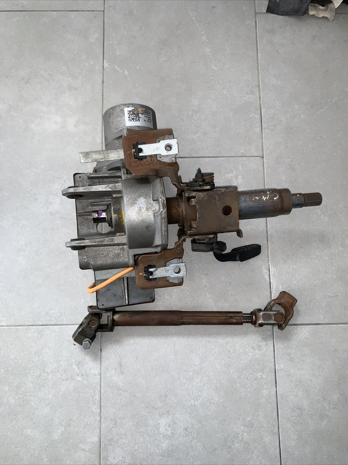 PIANTONE ELETTRICO CITY SERVOSTERZO  FIAT GRANDE PUNTO  26126352 FILO Arancio