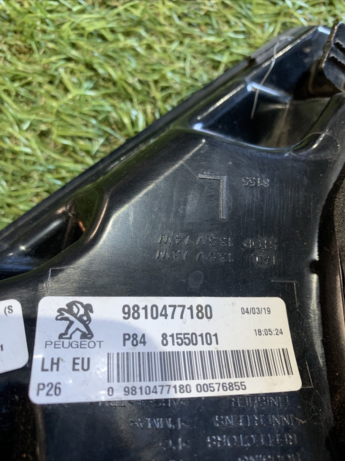 FARO FANALE STOP POSTERIORE SX SINISTRO PEUGEOT 3008 GT-Line 9810477180