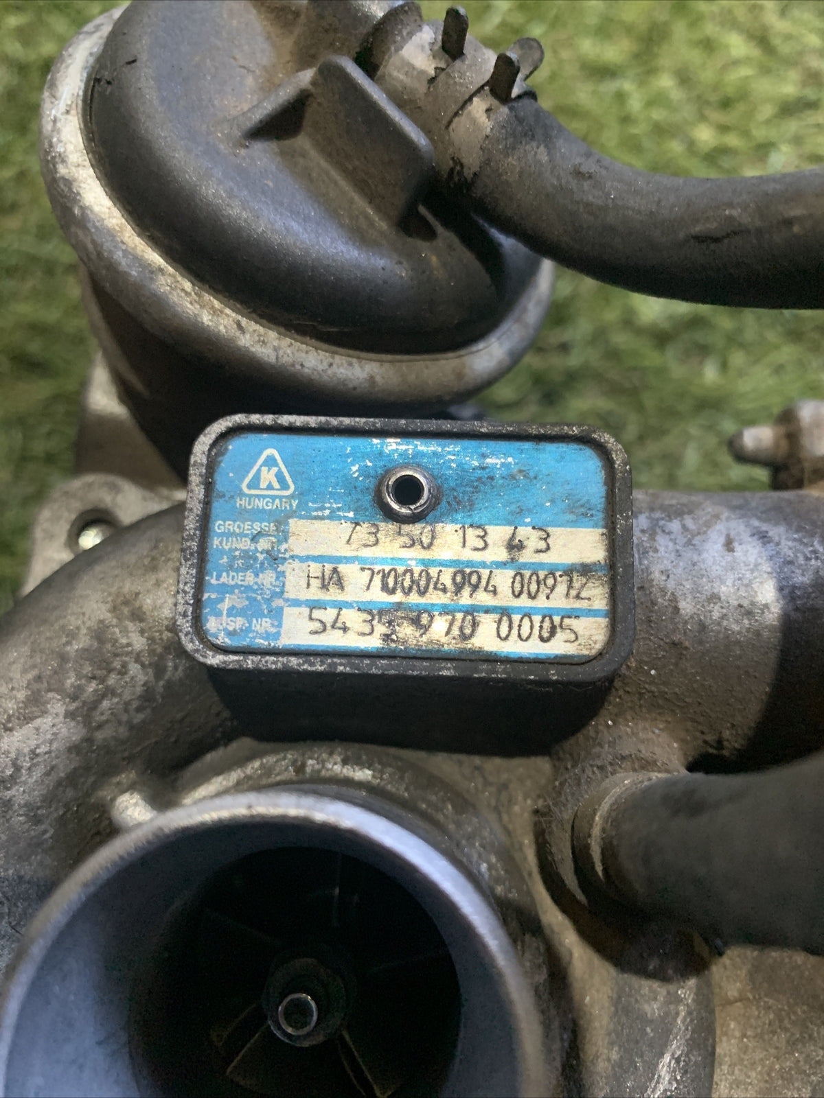 TURBOCOMPRESSORE FIAT GRANDE PUNTO 1.3 MJT 75 CV 54359700005 54351014808