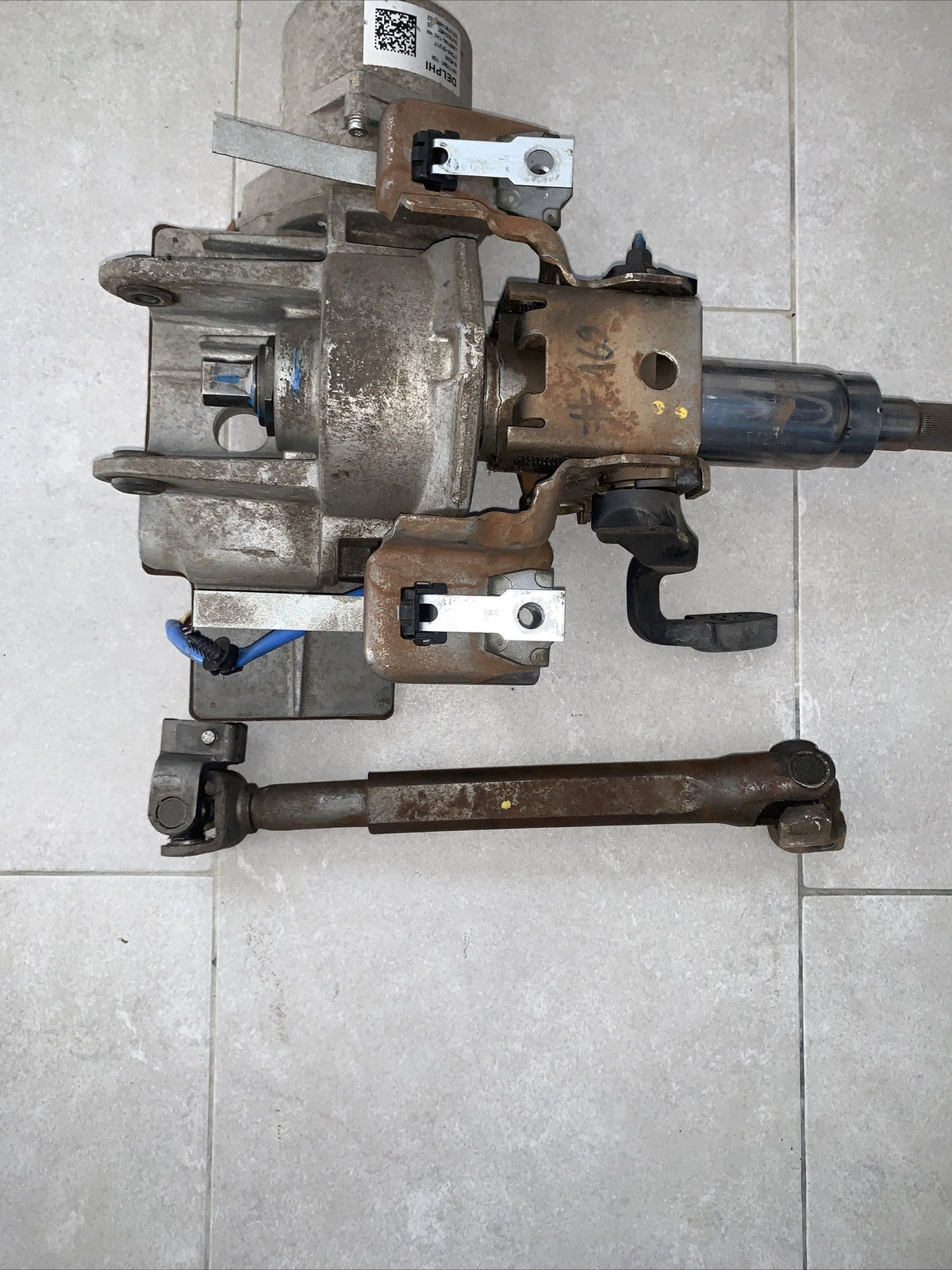 PIANTONE ELETTRICO CITY SERVOSTERZO  FIAT GRANDE PUNTO  26126352 FILO Blu