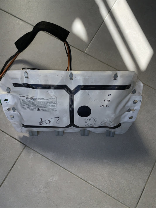 Airbag lato passeggero dx Peugeot 207 dal 2006 al 2015 cod 9650100380