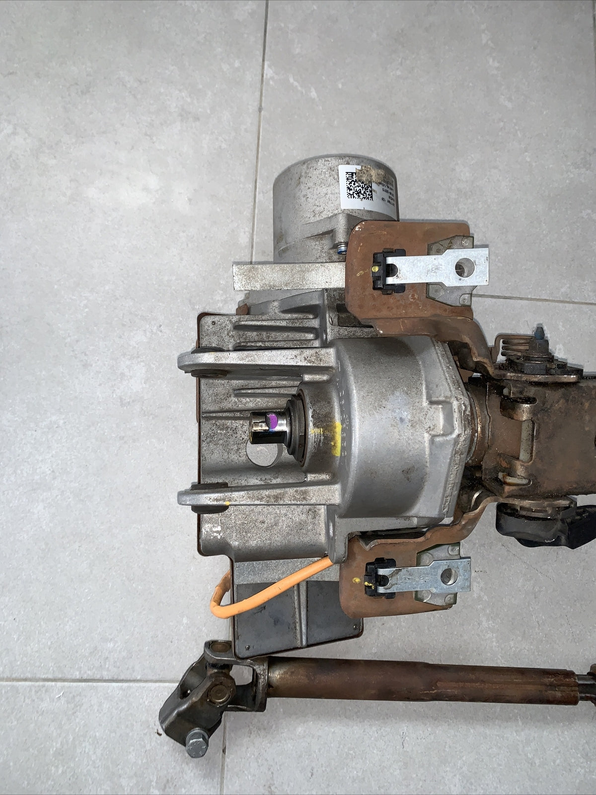 PIANTONE ELETTRICO CITY SERVOSTERZO  FIAT GRANDE PUNTO  26126352 FILO Arancio